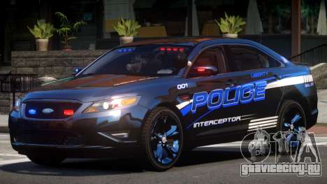 Ford Taurus Police V1.2 для GTA 4