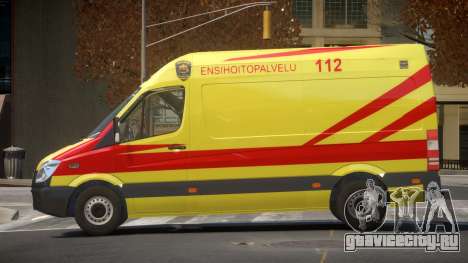 Mercedes Benz Sprinter Ambulance для GTA 4
