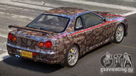 Nissan Skyline GT-R R34 Qz PJ3 для GTA 4