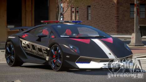 Lamborghini SE Police V1.3 для GTA 4