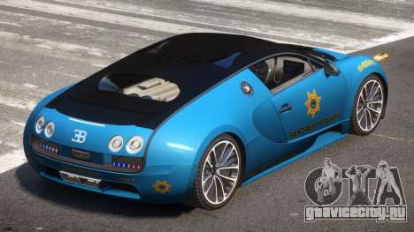 Bugatti Veryon Police V1.1 для GTA 4