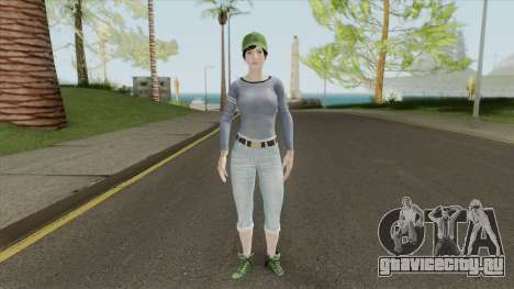 PUBG Female Skin (Varsity Jacket Outfit) для GTA San Andreas