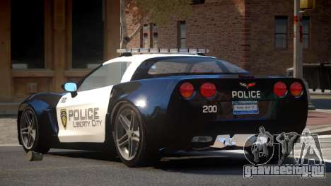 Chevrolet Corvette LS Police для GTA 4