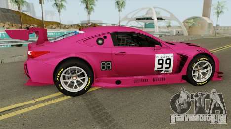Lexus RC-F GT3 (RHA) для GTA San Andreas