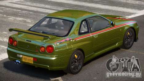 Nissan Skyline GT-R R34 Qz PJ4 для GTA 4