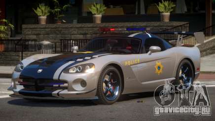 Dodge Viper RT Police для GTA 4