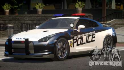 Nissan GT-R Police V1.0 для GTA 4
