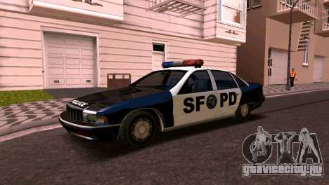 Шевроле каприз полиция 1993 стиль SA для GTA San Andreas