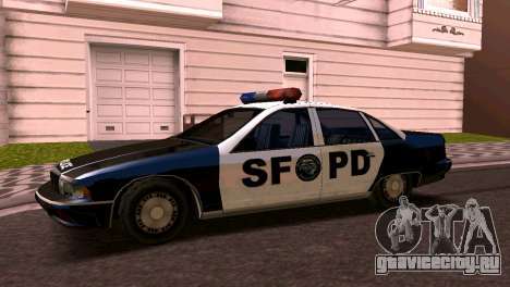 Шевроле каприз полиция 1993 стиль SA для GTA San Andreas