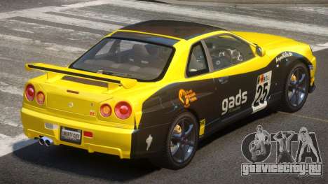 Nissan Skyline R34 GT-Style PJ5 для GTA 4