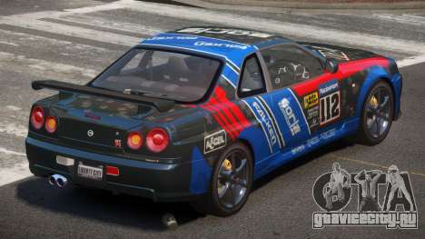 Nissan Skyline R34 GT-Style PJ1 для GTA 4