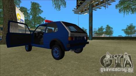 VW Golf Mk1 Yugoslav Yugoslav Milicija (police) для GTA Vice City
