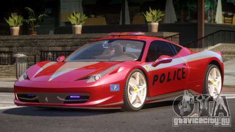Ferrari 458 TR Police для GTA 4