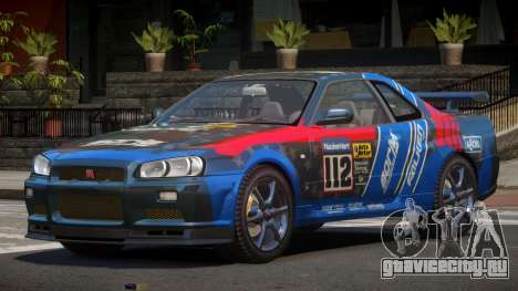 Nissan Skyline R34 GT-Style PJ1 для GTA 4