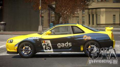 Nissan Skyline R34 GT-Style PJ5 для GTA 4