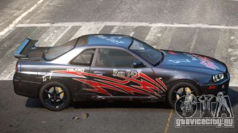Nissan Skyline R34 GT-Style PJ6 для GTA 4