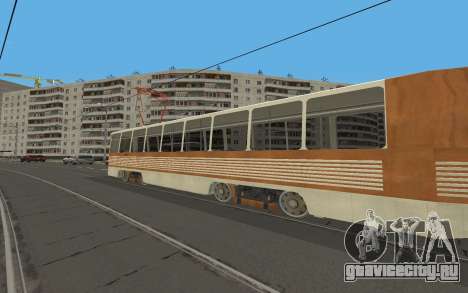 Трамвай КТМ-5М3 из игры City Car Driving для GTA San Andreas