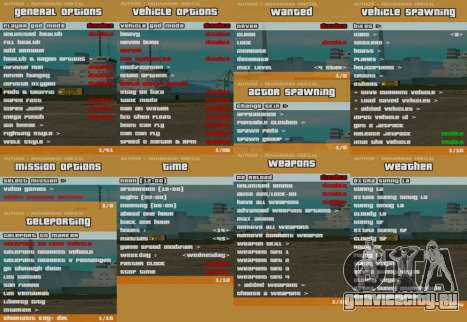 RZL-Trainer v3.1.2 - Удобное чит-меню как в GTA5 для GTA San Andreas