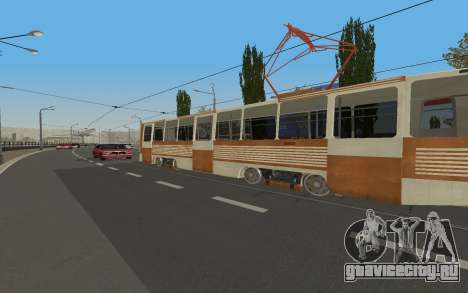 Трамвай КТМ-5М3 из игры City Car Driving для GTA San Andreas