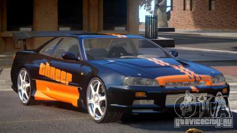 Nissan Skyline R34 BS PJ3 для GTA 4