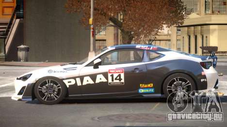 Subaru BRZ GT Sport PJ4 для GTA 4