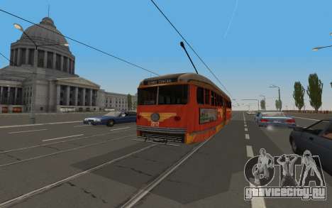 Трамвай PCC из игры LA Noire для GTA San Andreas