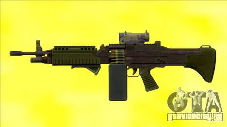 GTA V Combat MG Green All Attachments Big Mag для GTA San Andreas
