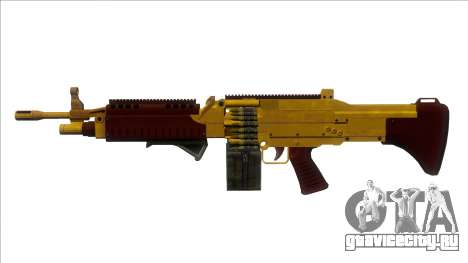 GTA V Combat MG Gold Grip Small Mag для GTA San Andreas