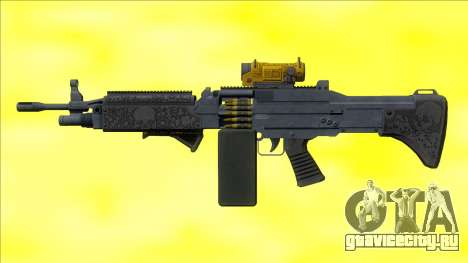 Combat MG Etched Metal All Attachments Big Mag для GTA San Andreas