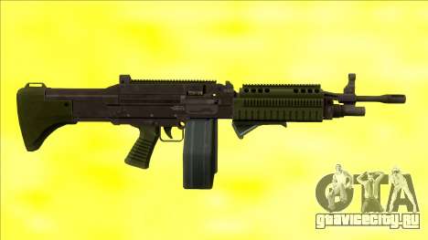 GTA V Combat MG Green Grip Big Mag для GTA San Andreas