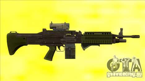 GTA V Combat MG Green All Attachments Small Mag для GTA San Andreas