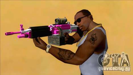 GTA V Combat MG Pink Scope Small Mag для GTA San Andreas
