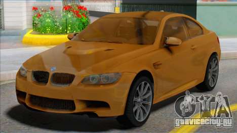BMW M3 E92 Yellow Coupe для GTA San Andreas