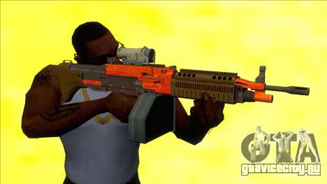 GTA V Combat MG Orange Scope Big Mag для GTA San Andreas