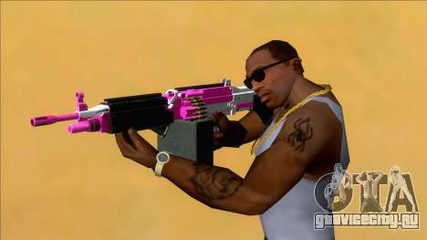 GTA V Combat MG Pink Grip Big Mag для GTA San Andreas