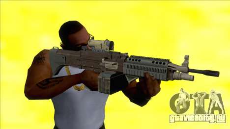 GTA V Combat MG black All Attachments Small Mag для GTA San Andreas