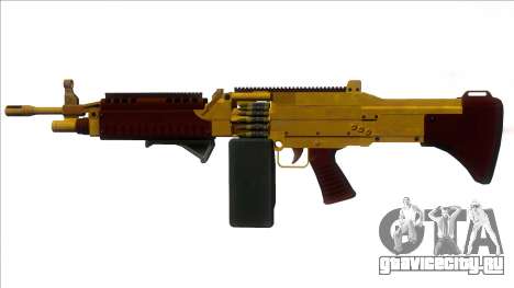 GTA V Combat MG Gold Grip Big Mag для GTA San Andreas