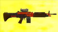 GTA V Combat MG Orange Scope Small Mag для GTA San Andreas