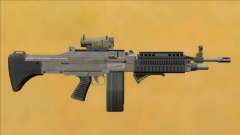 Combat MG Platinum All Attachments Big Mag для GTA San Andreas