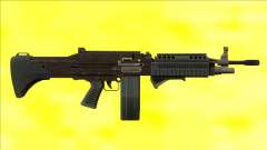 GTA V Combat MG Black Grip Big Mag для GTA San Andreas
