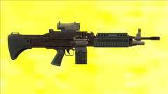 GTA V Combat MG Black Scope Small Mag для GTA San Andreas