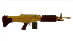 GTA V Combat MG Gold Small Mag для GTA San Andreas