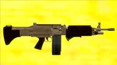 GTA V Combat MG Army Grip Big Mag для GTA San Andreas