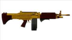 GTA V Combat MG Gold Grip Big Mag для GTA San Andreas
