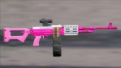 GTA V Shrewsbury MG Pink Scope (Deafault clip) для GTA San Andreas