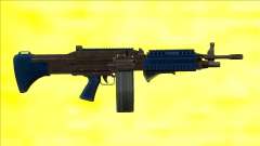 GTA V Combat MG LSPD Grip Big Mag для GTA San Andreas