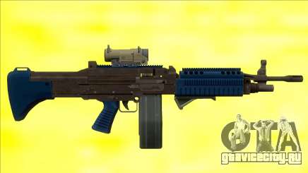 GTA V Combat MG LSPD All Attachments Big Mag для GTA San Andreas