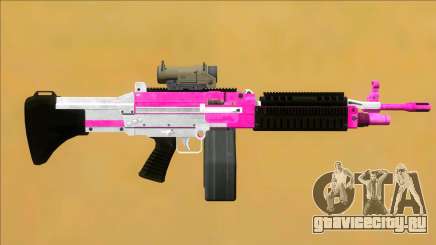 GTA V Combat MG Pink Scope Big Mag для GTA San Andreas