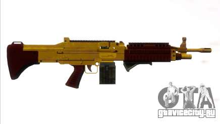 GTA V Combat MG Gold Grip Small Mag для GTA San Andreas