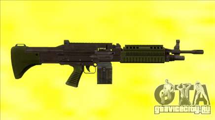 GTA V Combat MG Green Small Mag для GTA San Andreas